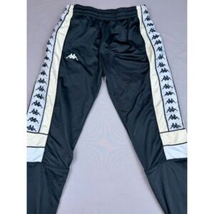 Kappa 222 Banda Rastoriazz Track Pants Black Cream Joggers